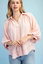 Gigio 3/4 Balloon Sleeve Blouse