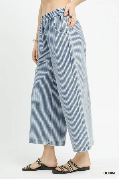 Umgee Stone wash stripe pants