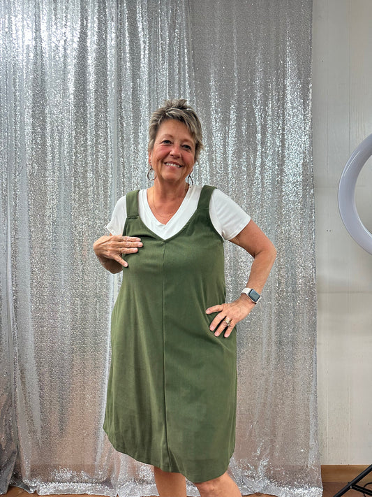 Athena Corduroy Mini Dress