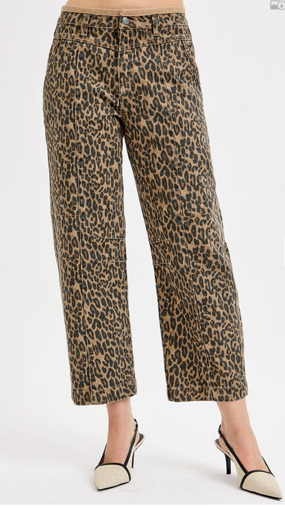 Risen Leopard Relaxed Jeans