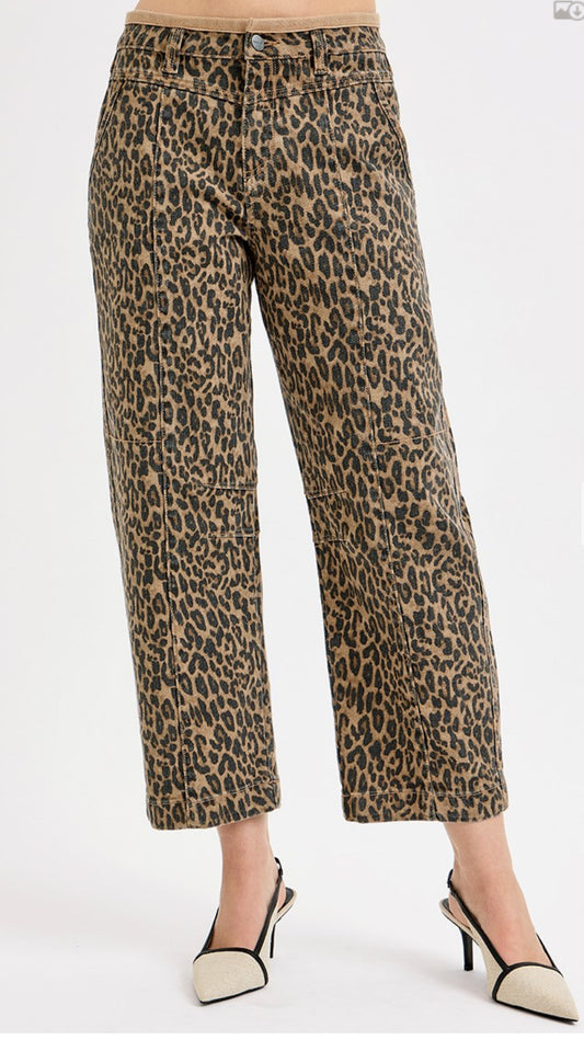 Risen Leopard Relaxed Jeans
