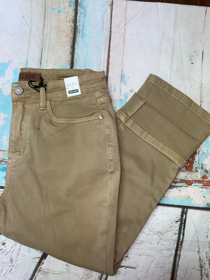 **Judy Blue Ava Mid Rise Khaki Capri