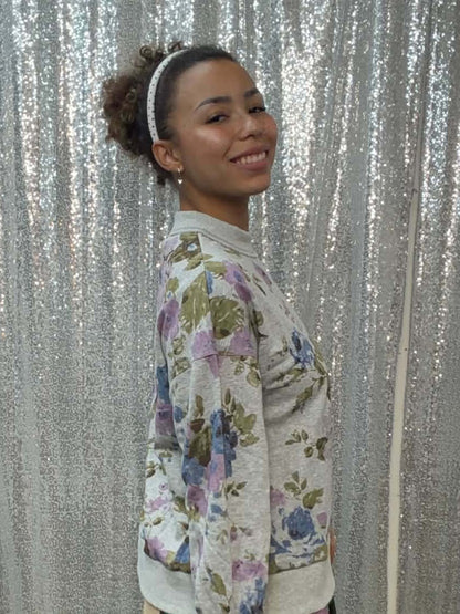 Very J Floral Sweatshirt