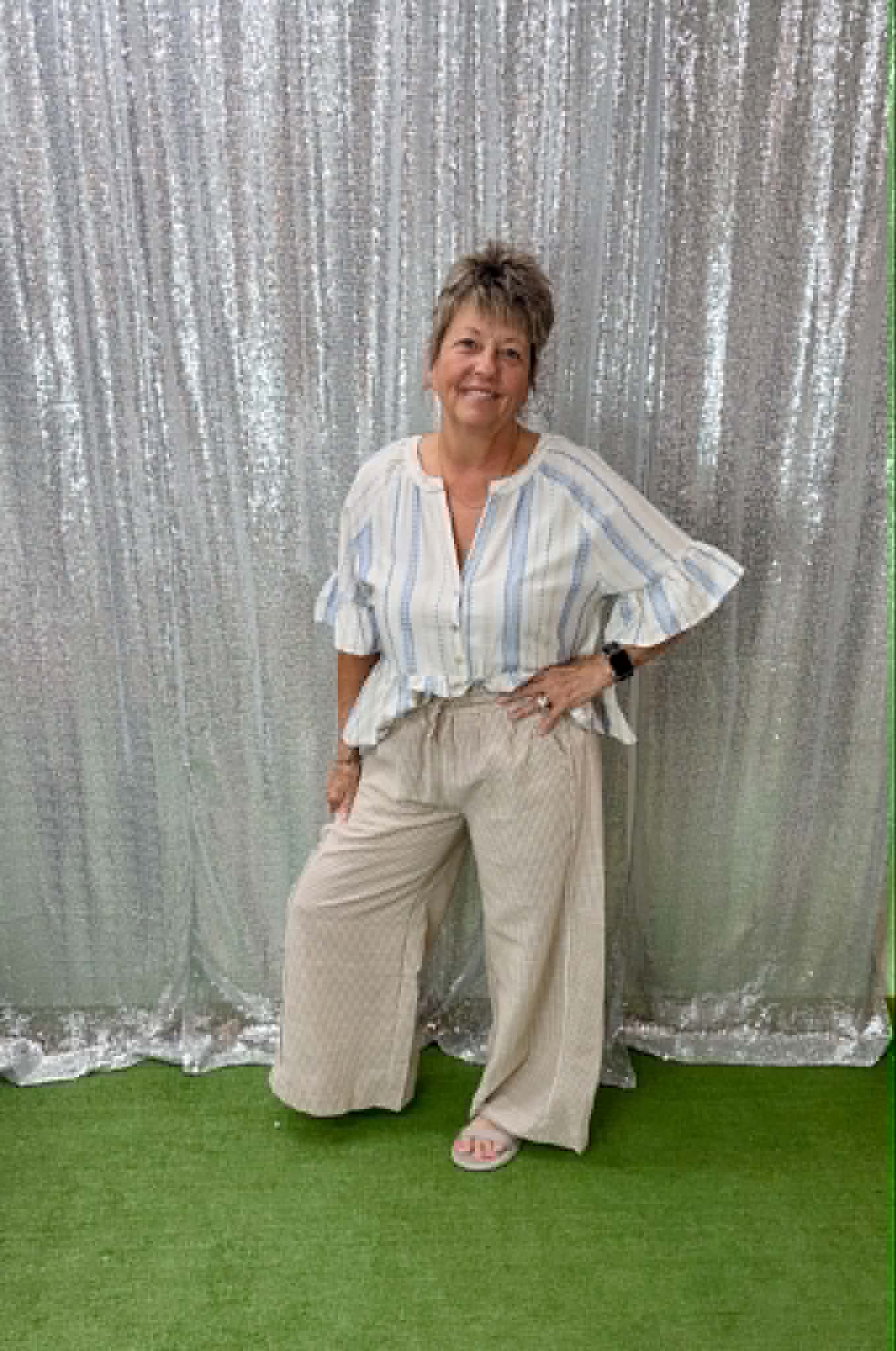 Umgee Vertical Stripe Pants