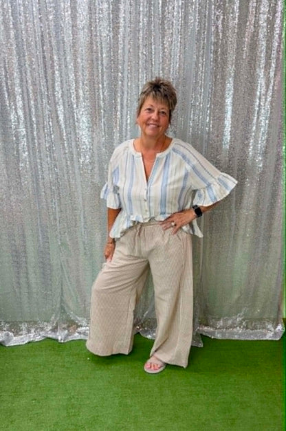 Umgee Vertical Stripe Pants