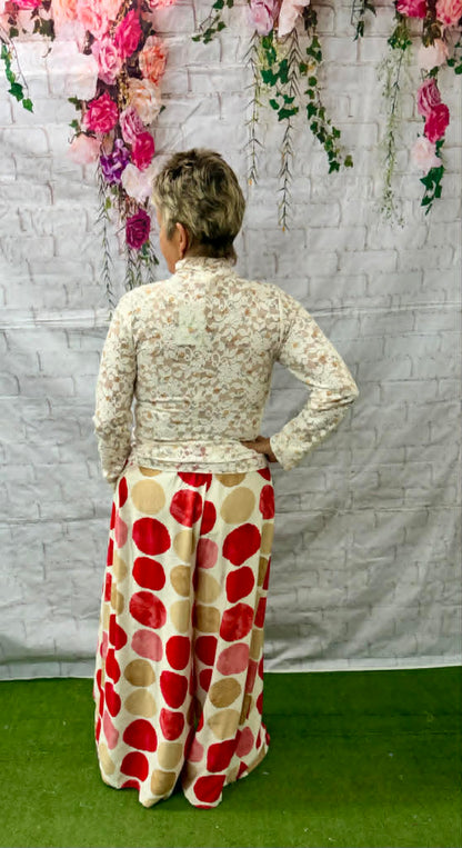 Umgee wide leg polka dot pants