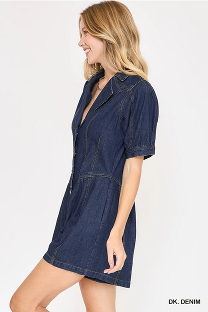 Umgee Denim Romper