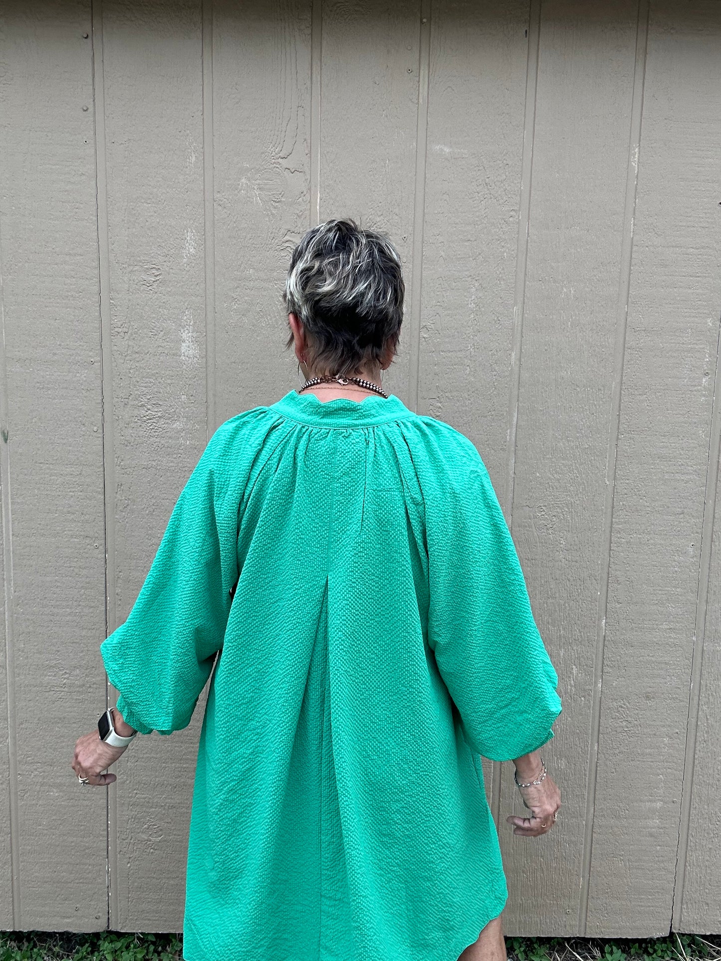 Umgee Scalloped Edge Dress