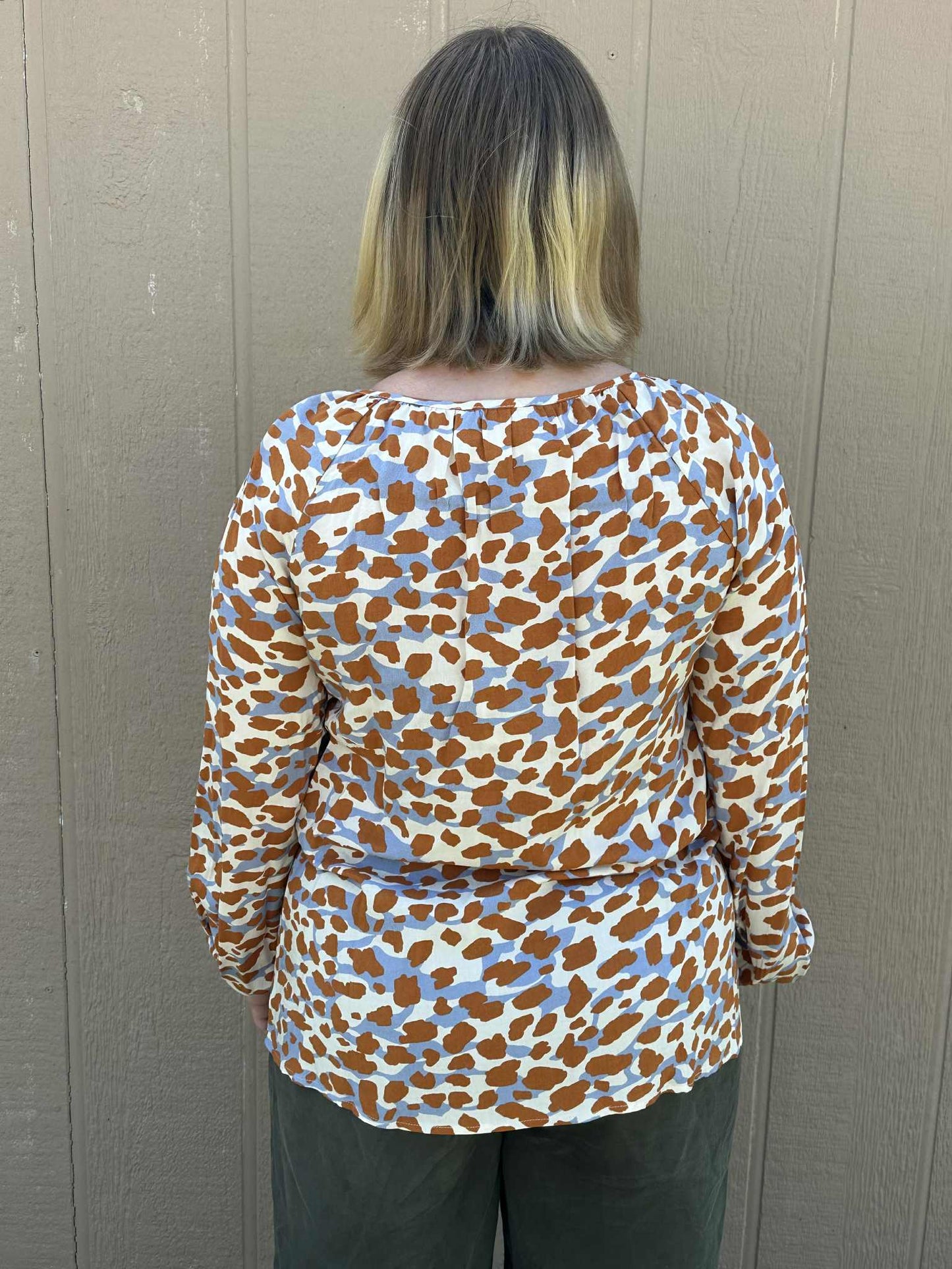 Savanna Jane Embroidered Printed Top