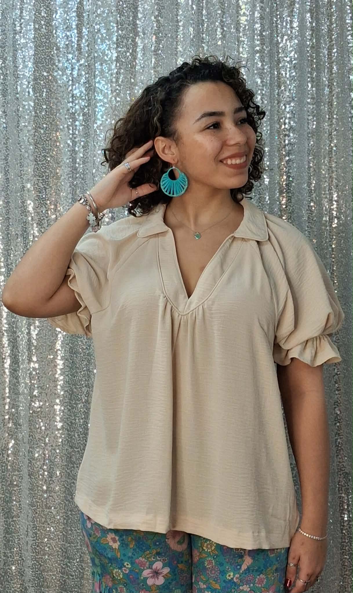 Umgee K1524 short sleeve top