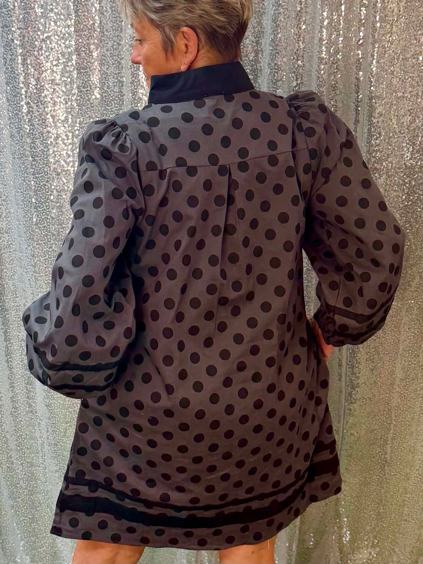 Jodifl polka dot balloon sleeve dress