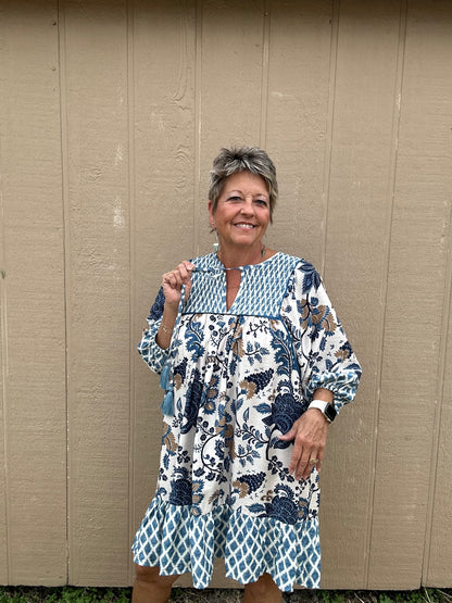 Umgee Blue Mix Dress