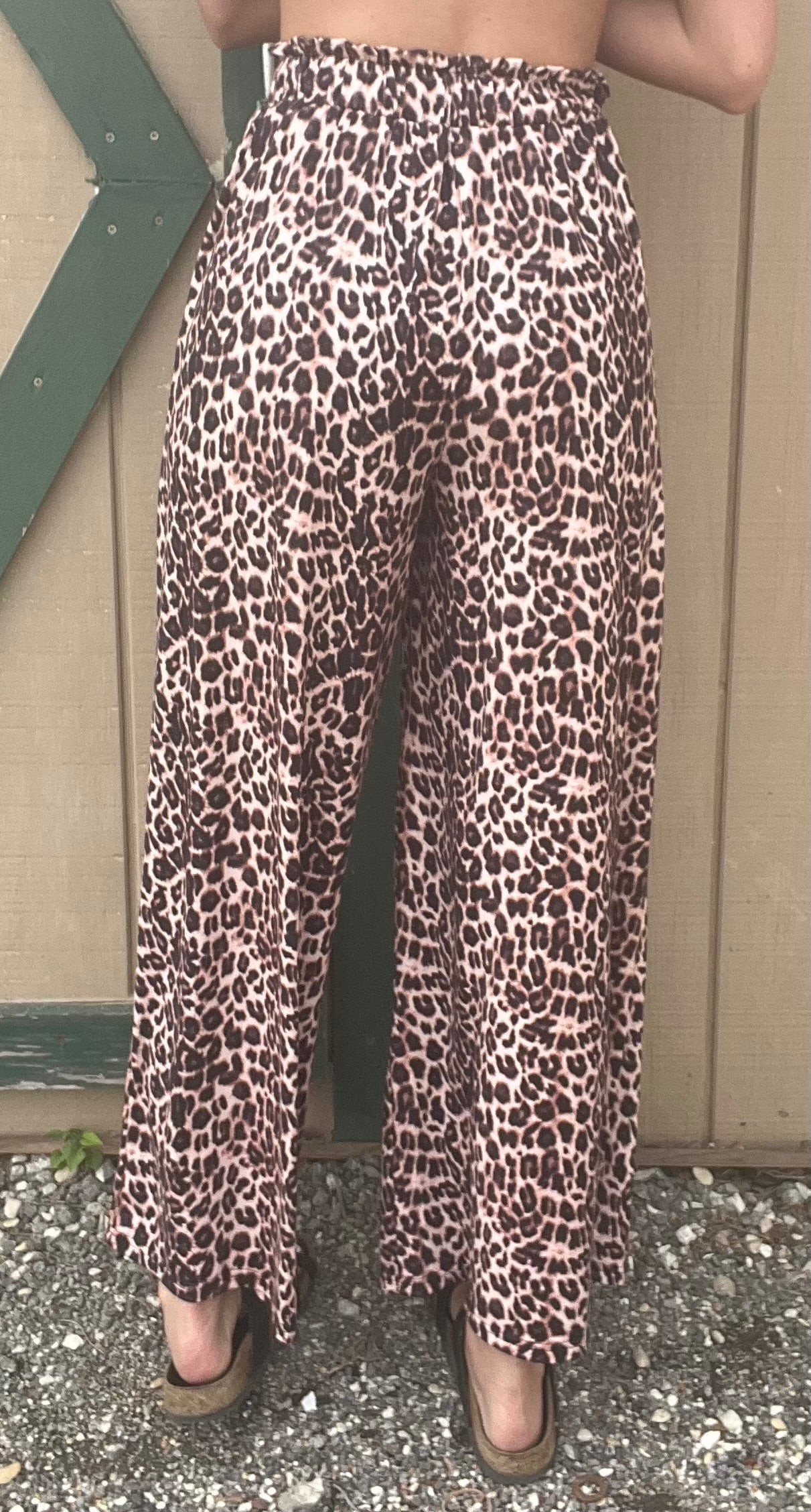 Leopard Wide Leg Pants