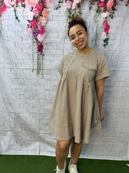 Star Drop stripe dress