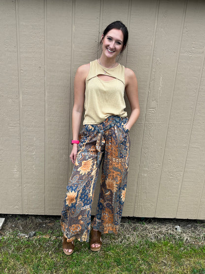 Vintage Patterned Pants