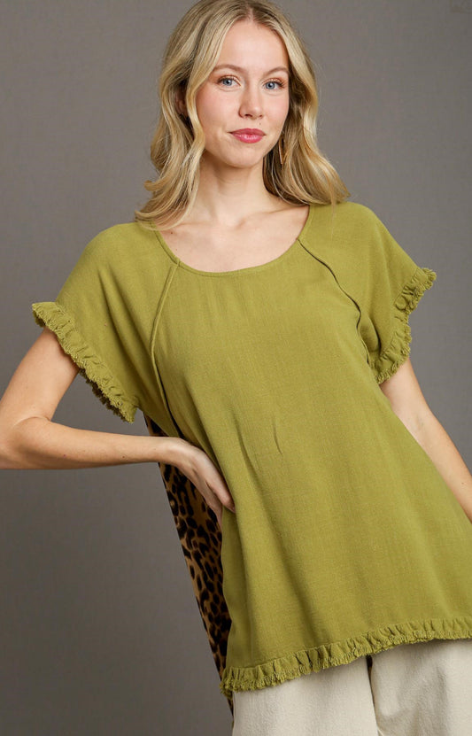 Umgee Leopard Back Top