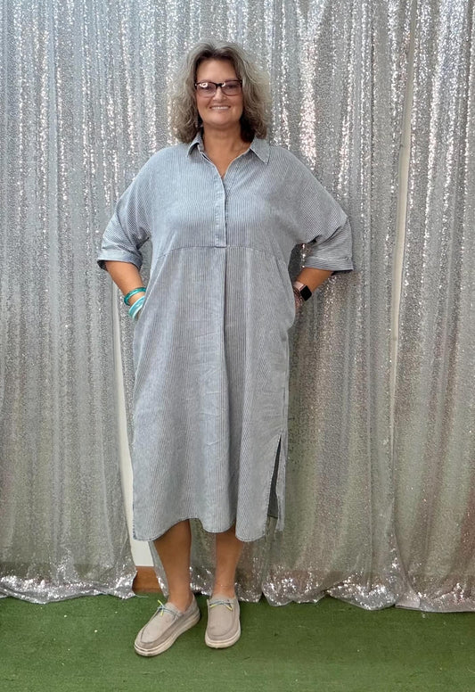 Mittoshop washed striped dress