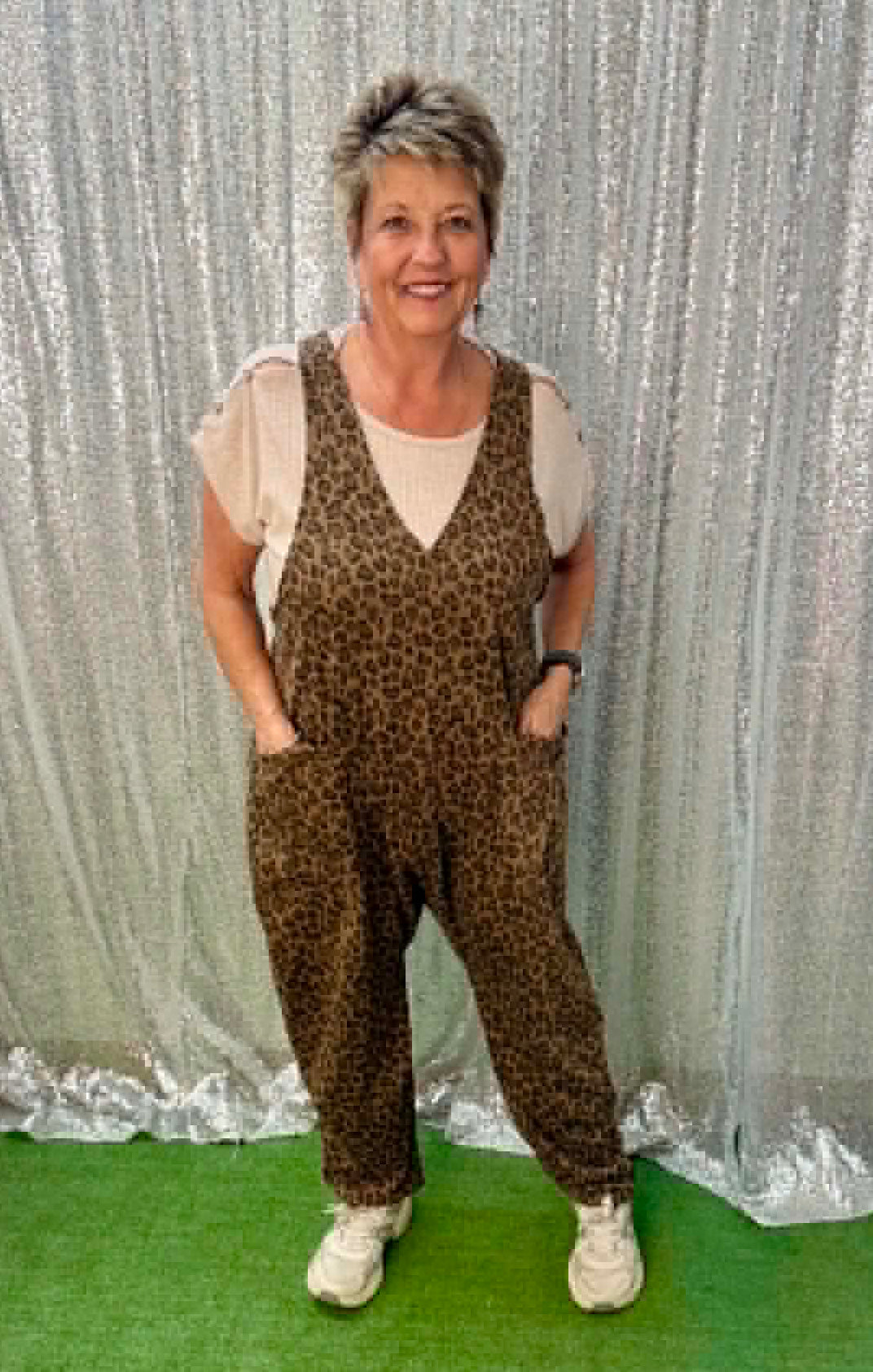 New Me Mocha Leopard Jumpsuit