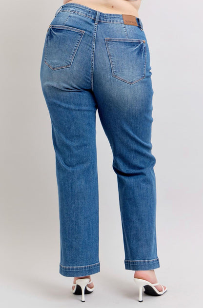 Judy Blue Straight Trousers Plus Size