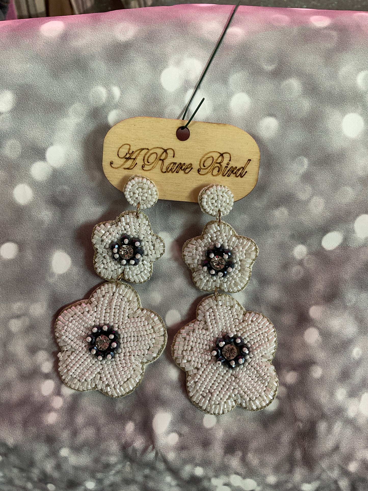 *A Rare Bird beaded fashion earrings