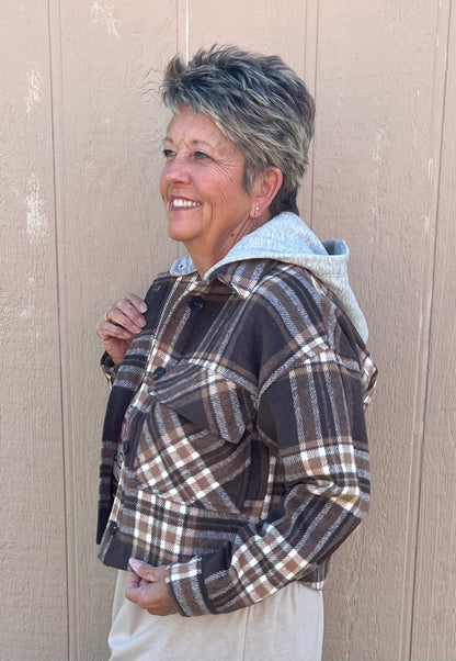 Plaid Jacket with hood