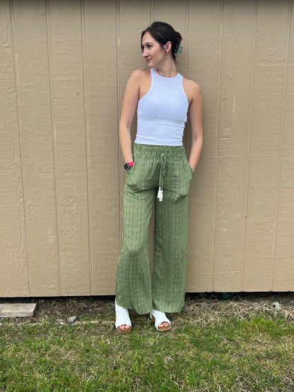 L Love Patterned Pants