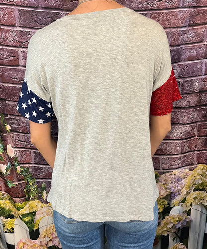 Distressed America Tee