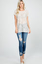 Short Sleeve Lace Top