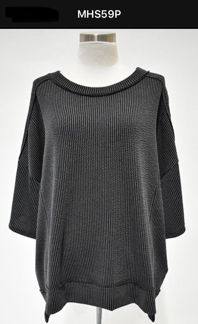 ANDREE by Unit Ribbed top