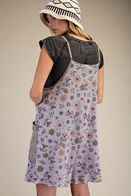 Easel waffle print romper