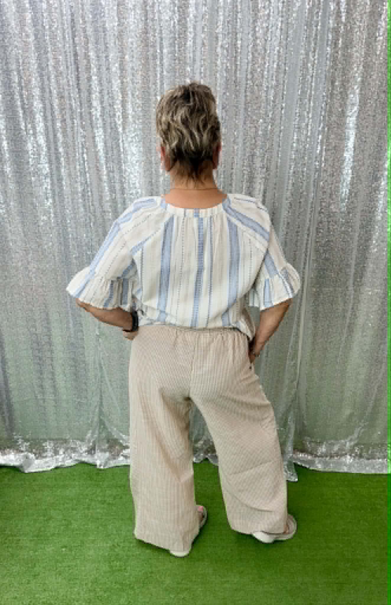 Umgee Vertical Stripe Pants