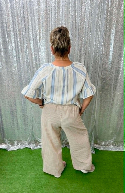 Umgee Vertical Stripe Pants
