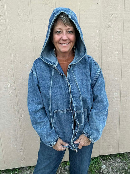 Denim Jacket with hood