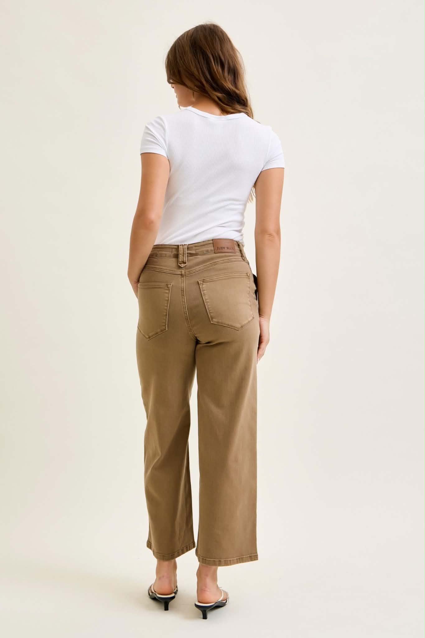 Judy Blue Golden Brown Crop