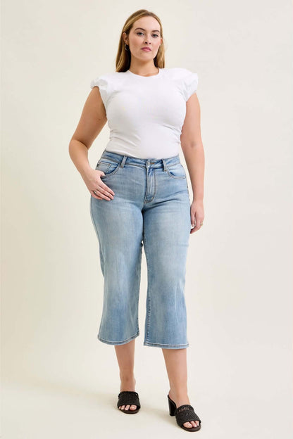 Judy blue style# 82690PL MR WIDE CROP PLUS