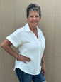 Staccato Button Down Top