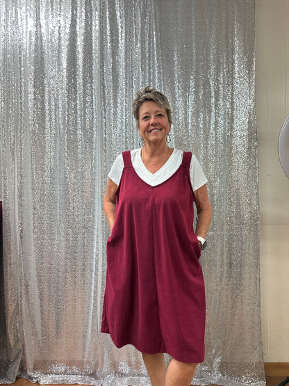 Athena Corduroy Mini Dress