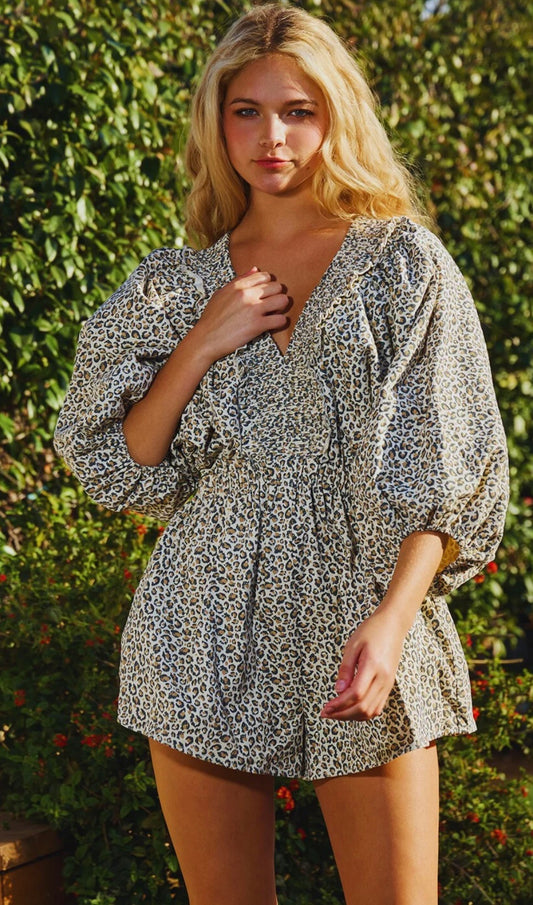 Leopard print jumpsuit