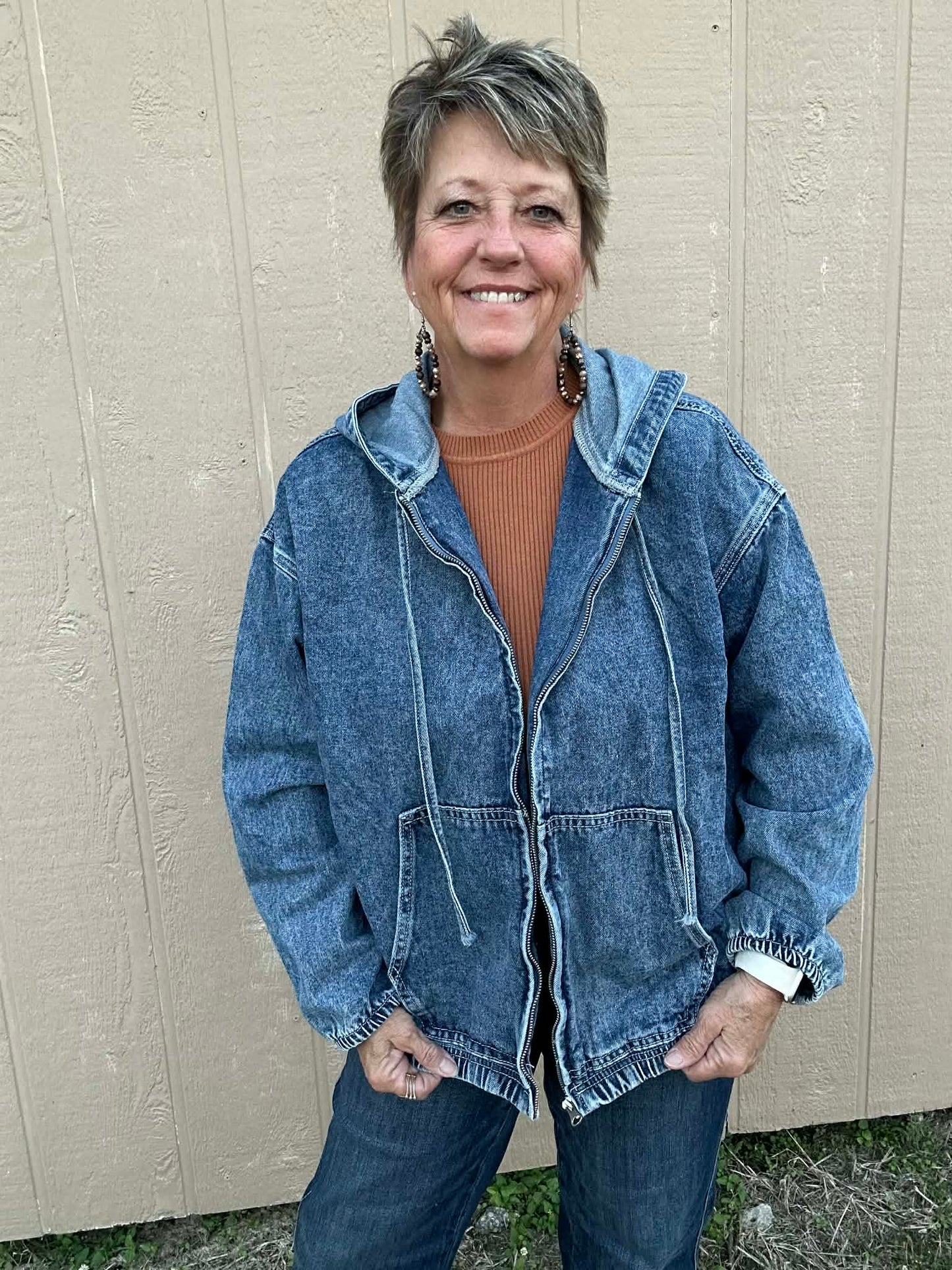 Denim Jacket with hood