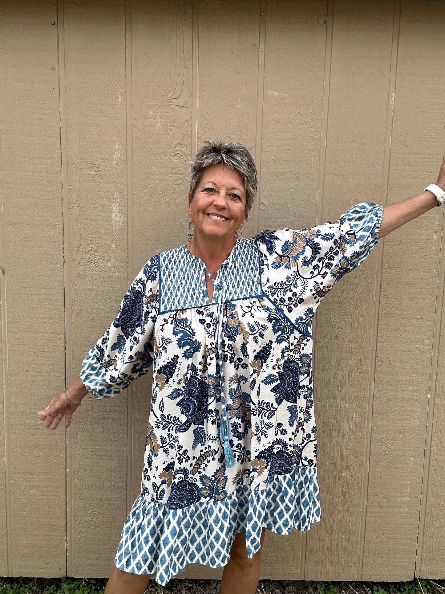 Umgee Blue Mix Dress