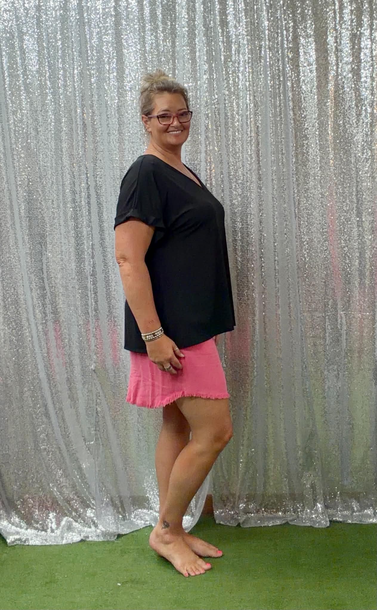 Dear Scarlett V-neck Plus top