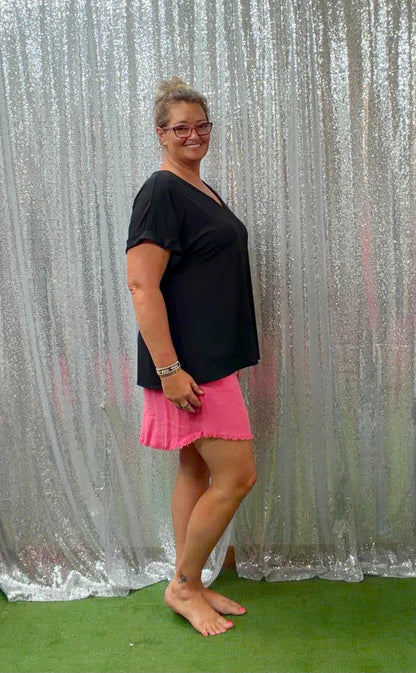 Dear Scarlett V-neck Plus top