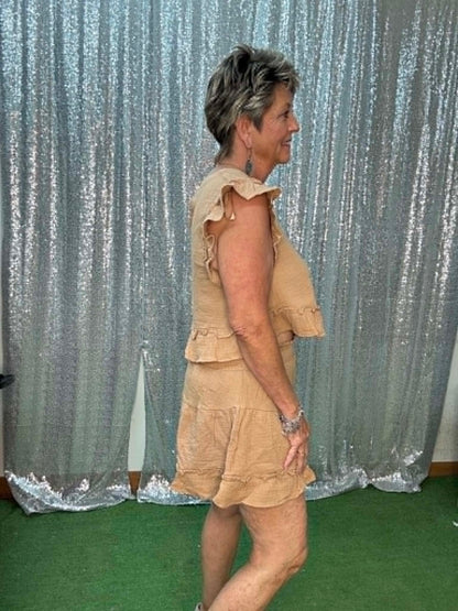 Very J Ruffle Short Sets