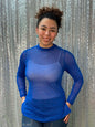 Sunshine & Rodeo Mesh rhinestone top PLUS