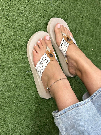 Yellow Box Navard flip flop