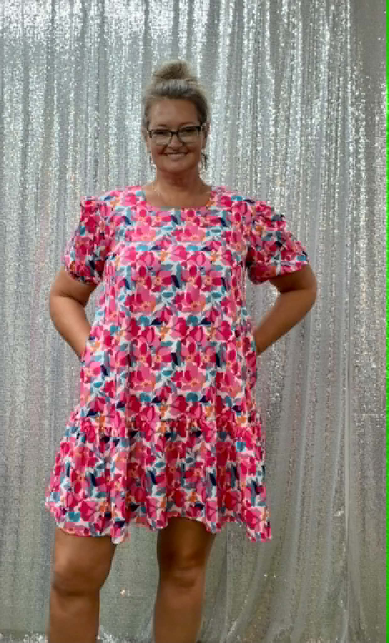 Southern Stitch Bright Floral Dress