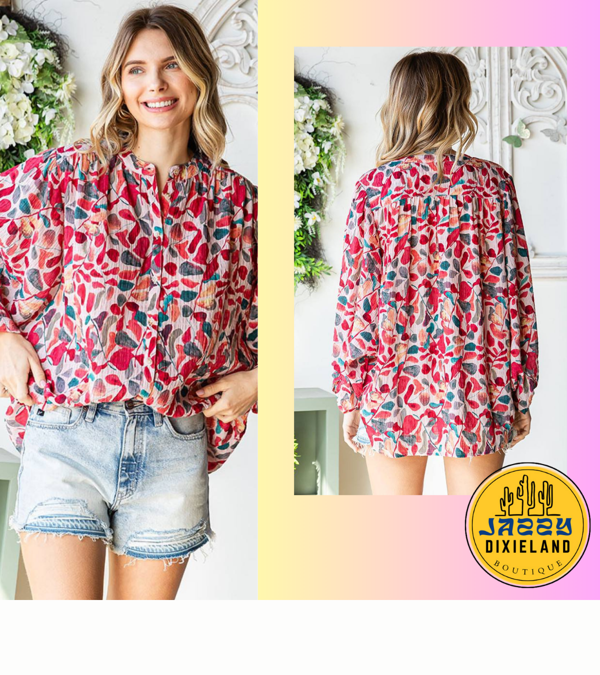 First Love Printed Top