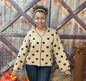 GiGio Button Front Polka Dot Sweater