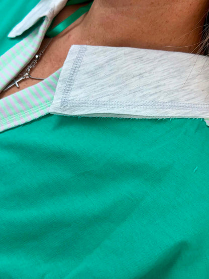 New Me Seafoam mix top