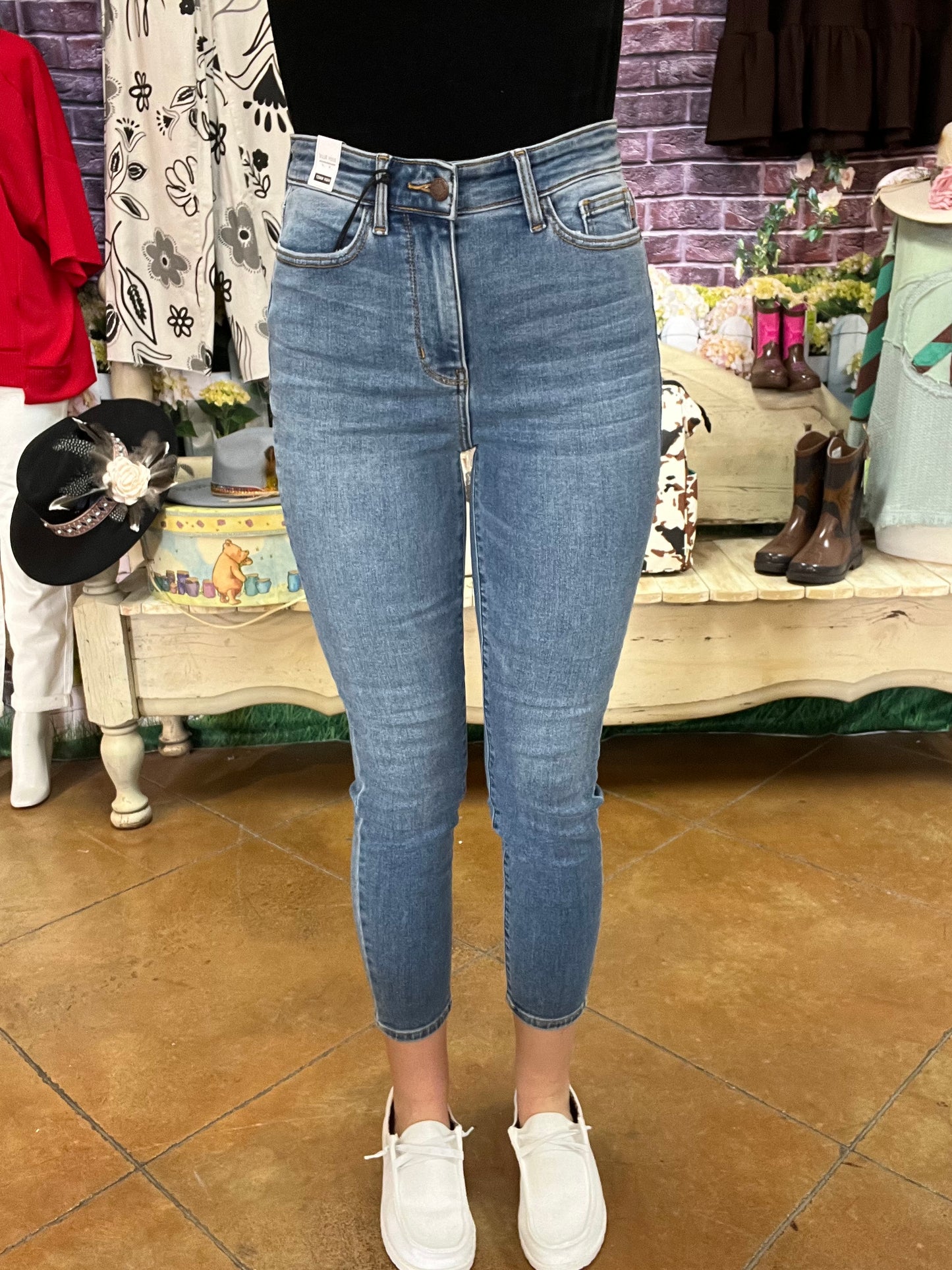 **Judy Blue Thermal Skinny Jeans